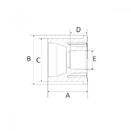 Bucha De Redução Super Macho/fêmea 42x22mm Cpvc Amanco