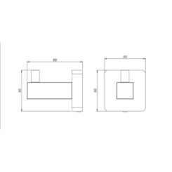 Cabide 2040 C65 Cromado Meber