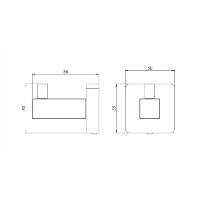 Cabide 2040 C65 Cromado Meber