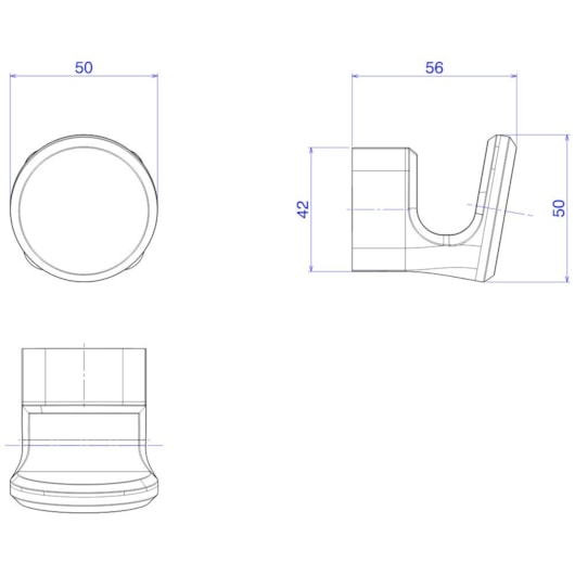 Cabide Deca You Black Matte Deca - Imagem principal - e1e1cb5e-5e25-45a1-b31d-b378debf6492