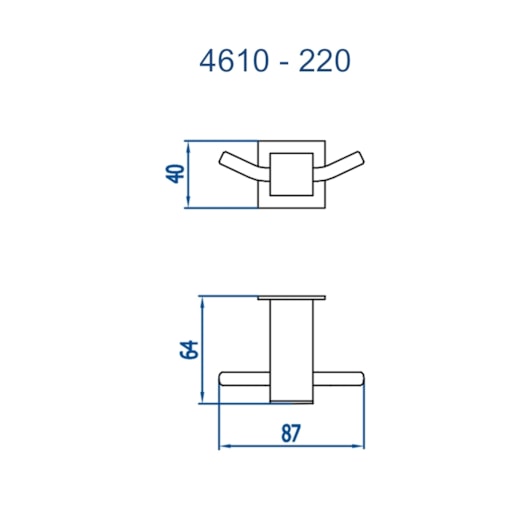 Cabide Duplo 4610 Bella 220  Doro Vecchio Fani - Imagem principal - 056733ce-17b5-4f23-8dff-6b9b3b9e883d