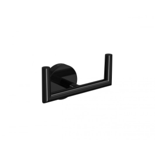Cabide Duplo Para Banheiro Disco Black Noir Deca - Imagem principal - bd9bb791-9ba2-4fba-a232-003d20c3fae8