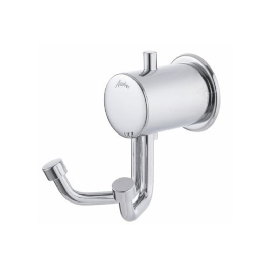 Cabide Duplo para Banheiro Domus 407 C 40 Cromado Meber - Imagem principal - 5f4aee48-8036-4443-b111-46697b9e5a84