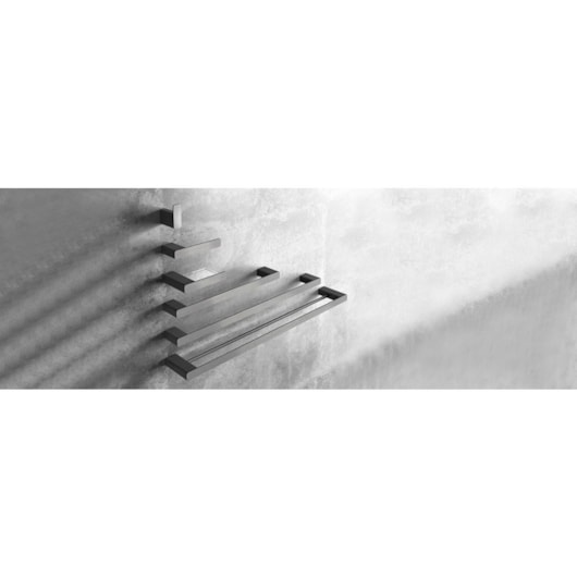 Cabide Flat Grafite Escovado Docol - Imagem principal - ad4a0a9e-a527-4d28-9406-58d91dbe01f6