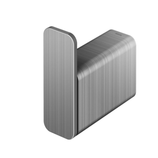 Cabide Flat Grafite Escovado Docol - Imagem principal - 21498e49-83c5-402f-aa06-e615796736cf