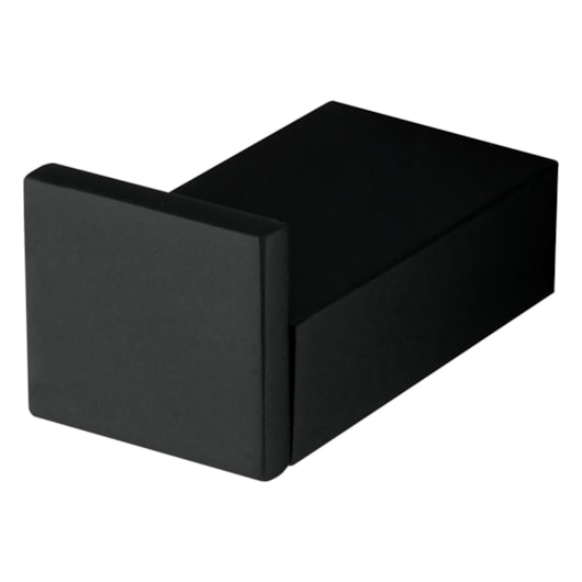 Cabide para Banheiro e Lavabo Horus 4600 BK450 Preto Fosco Fani - Imagem principal - 2b091297-12d2-490c-833d-2034788b075c