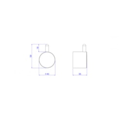 Cabide Para Banheiro Flex 2060 Cromado Deca