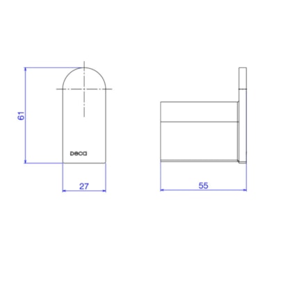 Cabide Versa Black Noir Deca