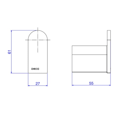 Cabide Versa Black Noir Deca - Imagem principal - 7e1d9890-cc20-49dd-a440-6f6375299c75