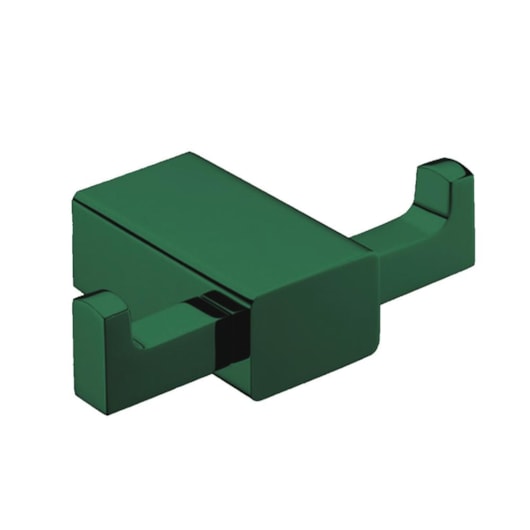 Cabideiro Duplo Com Pedras De Jaspe Verde Rbace20231 Absinto Matte Rubinettos - Imagem principal - 5a27b14d-f640-4d51-9b9a-0794499f87e3