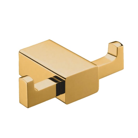 Cabideiro Duplo Cravejado Rbace20231 Gold Matte Rubinettos - Imagem principal - b1a35327-cc00-4728-928c-34f136ee5b27