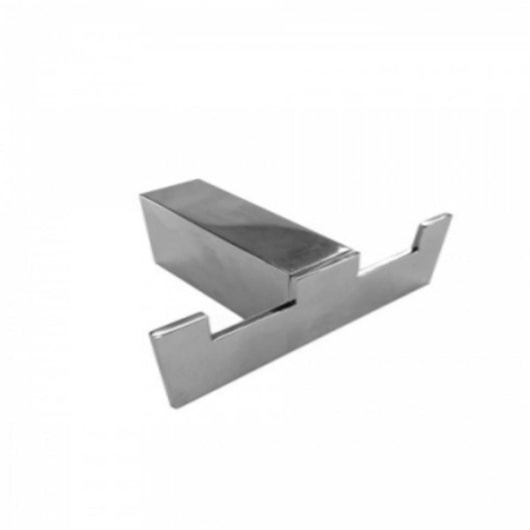Cabideiro Duplo Kr567 Cromado Kromma - Imagem principal - 26ba20d7-2e90-45ee-a9d1-089e77639118