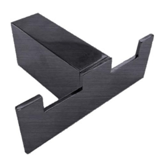 Cabideiro Duplo Kr567 Titânio Escovado Kromma - Imagem principal - a0f0086f-e880-4ad9-aa64-24a120881b68