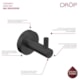 Cabideiro Simples Black Matte Drop - 9da9e0e1-ddb1-495c-a00e-885886ee608b
