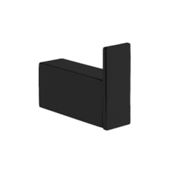 Cabideiro Simples Kr560 Black Matte Kromma