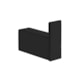Cabideiro Simples Kr560 Black Matte Kromma - ed9d3cdf-7694-4955-88a6-677f57699877