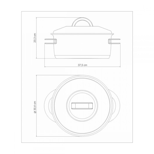 Caçarola Funda Em Inox Solar 8,4L 62504/280 Tramontina - Imagem principal - 1c462992-cdc8-4d76-b2a0-7f200e871c9e