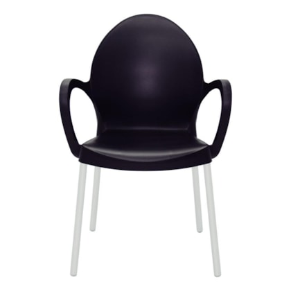 Cadeira Grace Com Braço Preta Tramontina