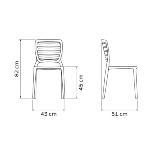 Cadeira Polipropileno Sofia Com Encosto Vazado Horizontal Vermelha Tramontina - Imagem principal - cd60452e-12e9-4ec3-9ba9-dd1918664d8c