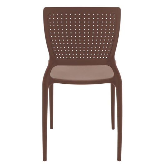 Cadeira Safira em Polipropileno e Fibra de Vidro Terracota Tramontina - Imagem principal - 9fb5573e-ccb9-4aca-ab11-2b83533d401c