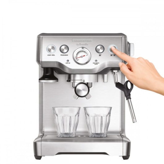 Cafeteira Breville Express 127V Inox Tramontina - Imagem principal - 8d623644-690a-49c6-b02e-dfe6503ed1c9