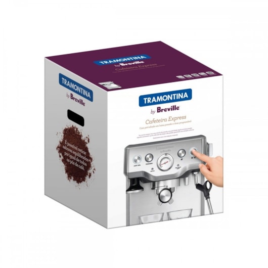 Cafeteira Breville Express 127V Inox Tramontina - Imagem principal - 43562f67-819e-46a7-8ee3-220625af78a7