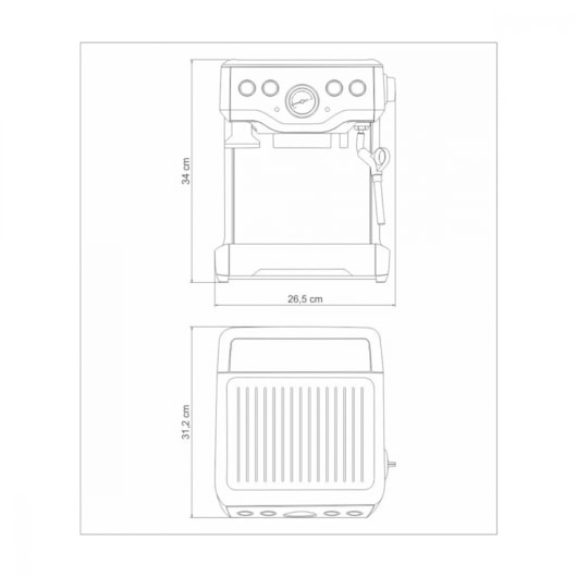 Cafeteira Breville Express 127V Inox Tramontina - Imagem principal - 81843a26-785d-4b46-a29f-9467bee7d6f6