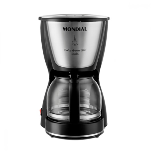 Cafeteira Elétrica C3018 Dolce Arome Preto E Inox Mondial 127V 550W - Imagem principal - 9f4b5f50-98a4-482d-9f41-7c01671991cb