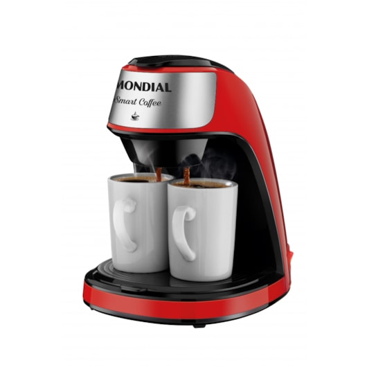 Cafeteira Elétrica C422 Smart Coffe Vermelho E Inox Mondial 127V 500W - Imagem principal - 3c7df836-d912-4369-9597-d9563a98615b