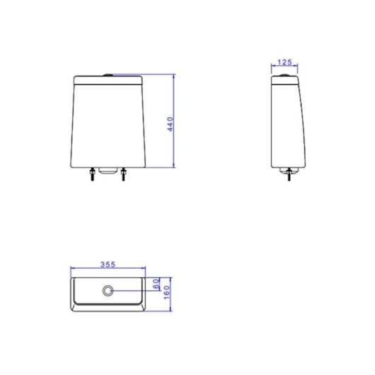 Caixa Acoplada 3/6 Litros Branco Black Mate Deca - Imagem principal - 4c41a581-27e7-44a5-8c32-c2ef8ca01d6a