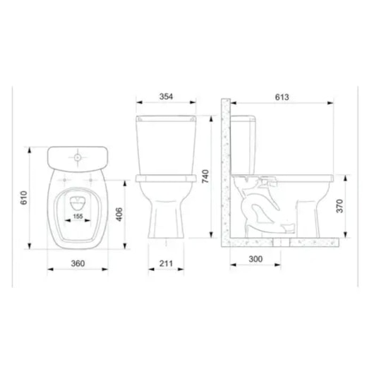 Caixa Acoplada 6 Litros Art Branco Incepa - Imagem principal - 9451fe6d-fed4-4418-ba1e-bf4aa2753e10