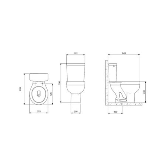 Caixa Acoplada Acion Lateral Art/ace Branco Incepa - Imagem principal - 346a7044-6a6c-4285-9d20-b5a93b9b7c31