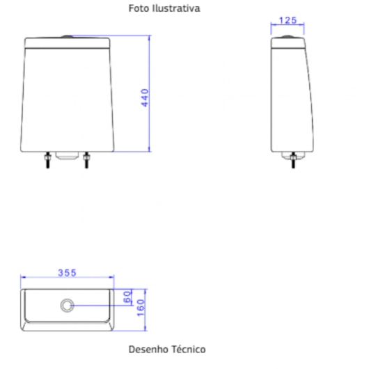 Caixa Acoplada Com Acionamento Duo LK Branco Cromado Deca - Imagem principal - b00ae242-e356-43ae-9cbf-777fa529ac71