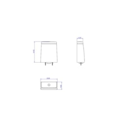 Caixa Acoplada Com Touchless Branco Deca