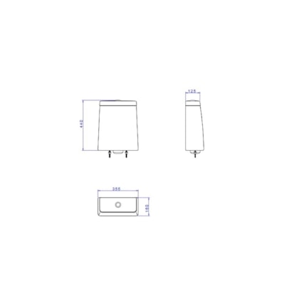 Caixa Acoplada Com Touchless Branco Deca