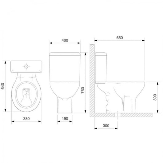Caixa Acoplada De Acessibilidade Flamingo Acesso Zip F3/6l Branco Incepa - Imagem principal - 79e0d4b5-cd8e-4b36-8350-c5ed5a2a53a1