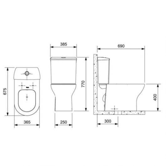 Caixa Acoplada Duplo Acionamento Nexo Branco Roca 3/6L - Imagem principal - 100e251c-d997-4cbe-9527-87920d4f75df