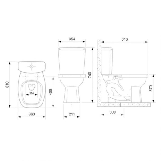 Caixa Acoplada Ecoflush 3/6 Litros Like/city Pergamon Celite - Imagem principal - 1d95e6d7-1b0d-450d-974c-6bb91da6ba98