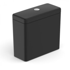 Caixa Acoplada Ecoflush Matte Black Elite Celite 3/6L