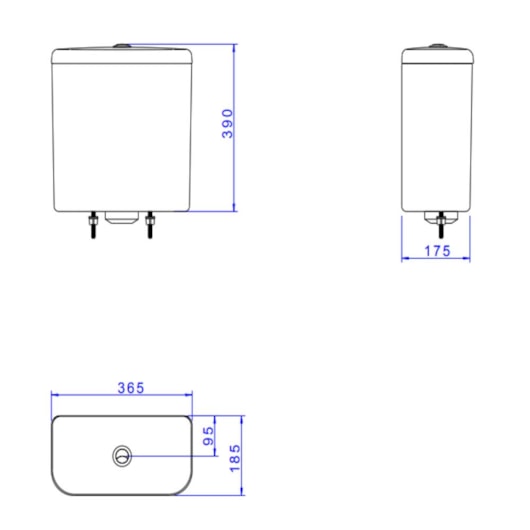 Caixa Acoplada Monocromática  Carrara Branca Deca - Imagem principal - eac19e53-ab76-48e1-a255-517c2611eb46