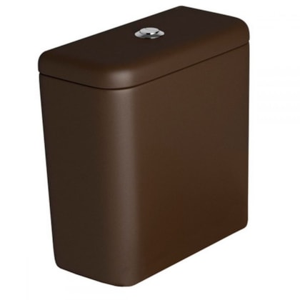 Caixa Acoplada Para Vaso Sanitário Carrara 3/6 Litros Marrom Fosco Cd11f Deca