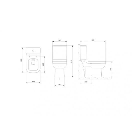 Caixa Acoplada Para Vaso Sanitário Elite 3/6 Litros Branco Celite - Imagem principal - 02c0065c-3266-4b4f-b721-6b37dcaf7504