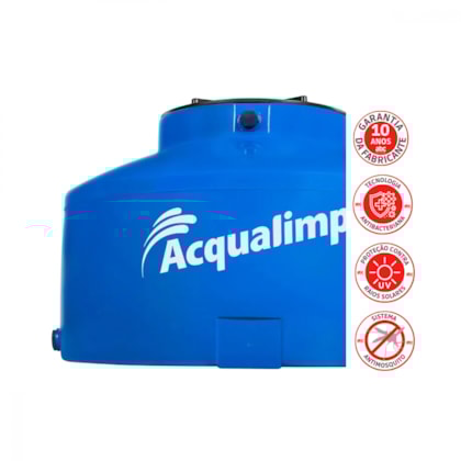Caixa DÁgua De Polietileno Água Protegida 1750l Acqualimp