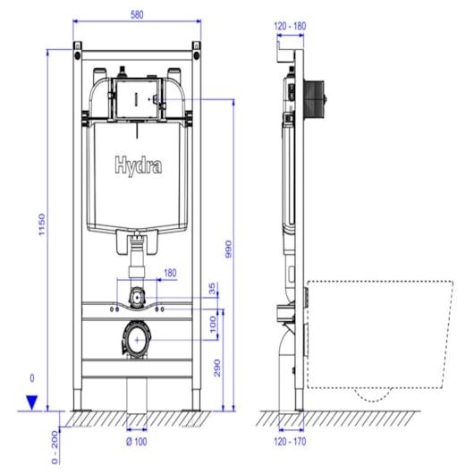 Caixa de Descarga Embutida Mecânica Para Drywall Para Bacia Suspensa Deca - Imagem principal - 1dd50bdb-16ea-4e03-8d97-6f7ba9f5dbcc
