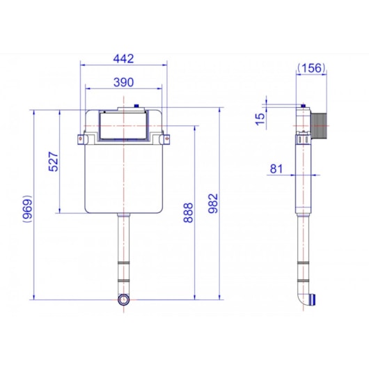 Caixa De Descarga Embutida Para Alvenaria E Drywall Bacia Convencional Docol - Imagem principal - 0af36d6d-e239-4a74-a265-1b9659570044