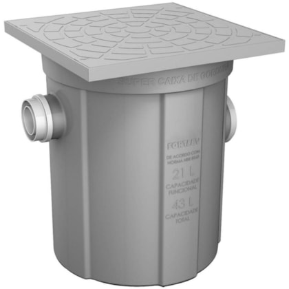 Caixa De Gordura Com Cesto Fortlev 21L