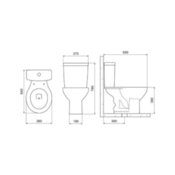 Caixa Para Acoplar 3/6 Litros Fit Plus Preto Celite
