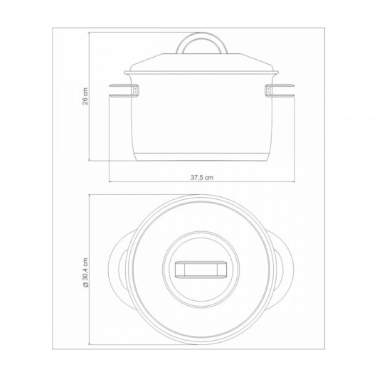 Caldeirão Em Inox Solar 11,9l Com Fundo Triplo E Tampa 62505/280 Tramontina - Imagem principal - 9da76a60-d85f-424f-aeb1-b5c75b5b4a93