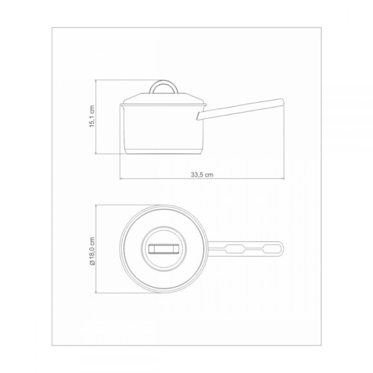 Caldeirão Em Inox Solar 2,2l Com Fundo Triplo E Tampa 62507/160 Tramontina - Imagem principal - 0473010d-a64c-4a79-a440-03b8f4338fb0