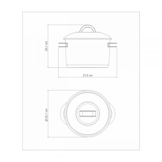 Caldeirão Em Inox Solar 4,6l Com Fundo Triplo E Tampa 62505/200 Tramontina - Imagem principal - 3bf107fa-c6c6-4d4c-b8c7-377ace585a95